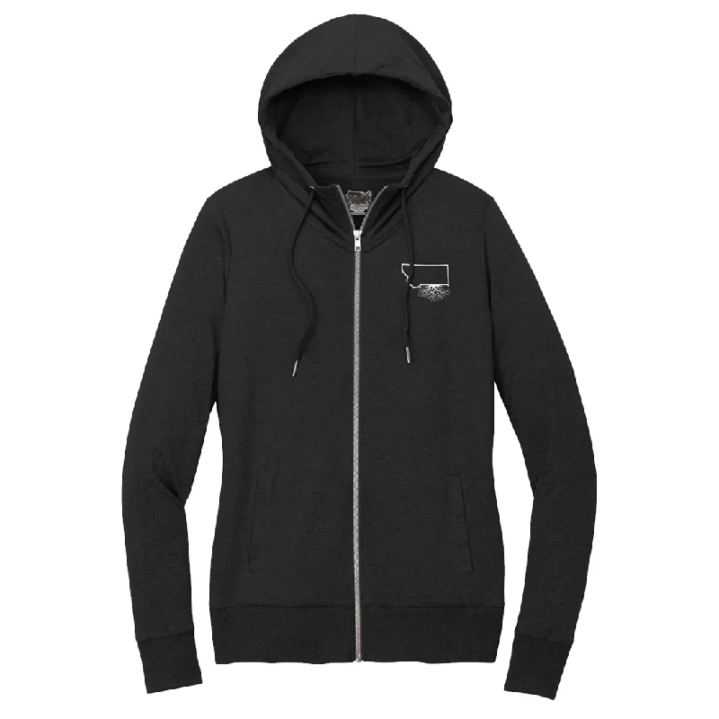 MT Roots Women's Featherweight Full-Zip Hoodie Warm Hoodie Sweatshirt