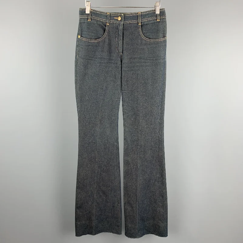 CHLOE Size 8 Diry Wash Bell Bottom Jeans