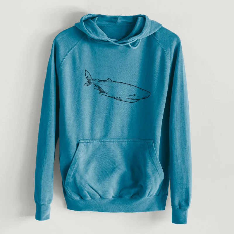 Greenland Shark  - Mid-Weight Unisex Vintage 100% Cotton Hoodie Hoodie Sweatshirt with Logo