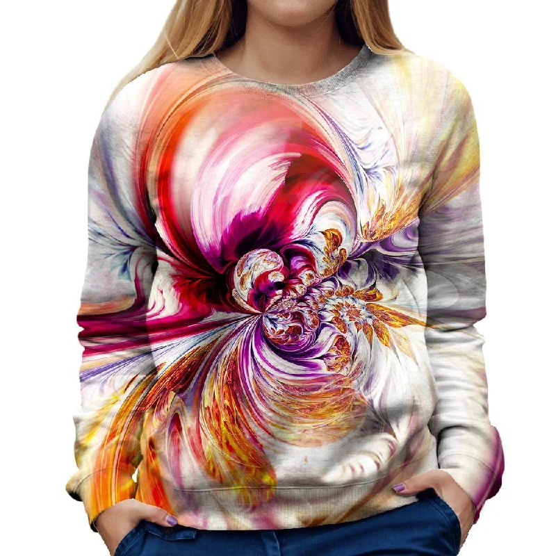 Abstract Waves Womens Sweatshirt Cozy Women’s Hoodie