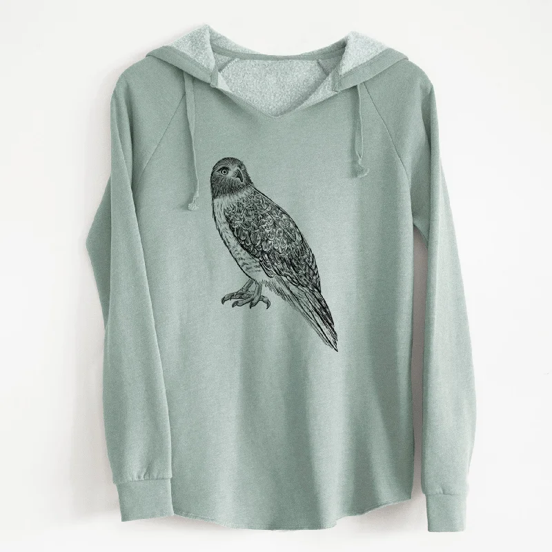 Red-tailed Hawk - Buteo jamaicensis - Cali Wave Hooded Sweatshirt Comfy Sweatshirts for Fall