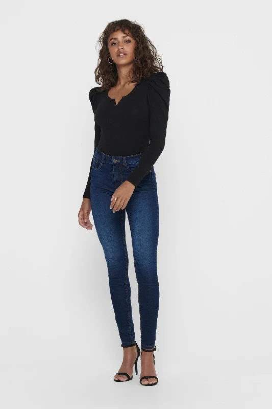 De Originale Performance Jeans - Blå denim (high waist)