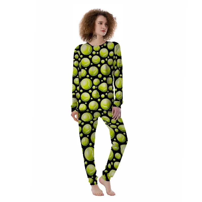 Tennis Balls Print Pattern Women's Pajamas Target pajama sets