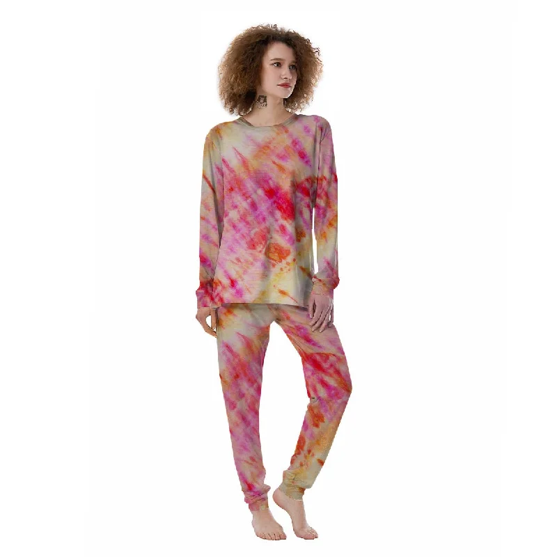 Tie Dye Summer Print Women's Pajamas Petite pajama sets