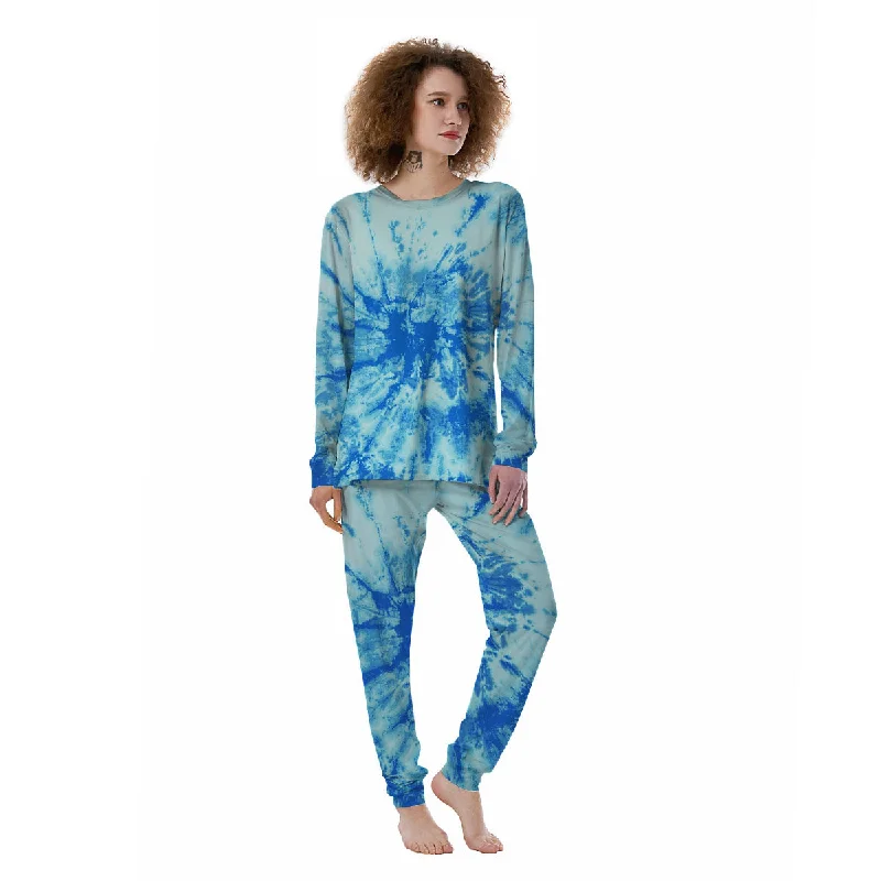 Tie Dye Turquoise Print Women's Pajamas Baby pajama sets