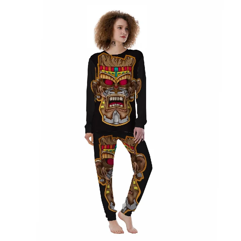 Totem Tiki Print Women's Pajamas Budget-friendly pajama sets