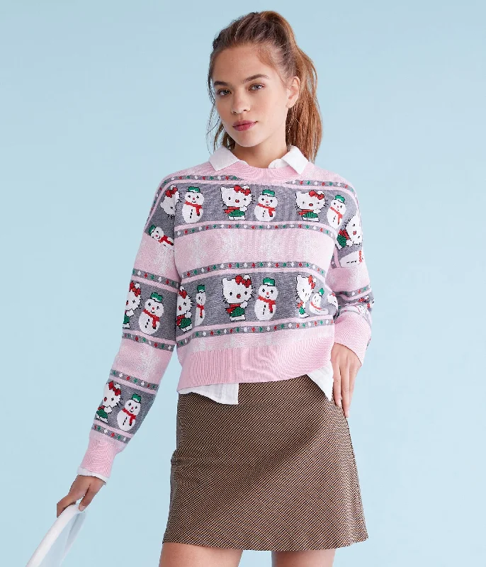 Aeropostale Hello Kitty Fair Isle Crew Sweater Edgy sweaters