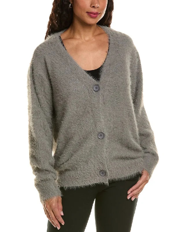 HL Affair Fuzzy Eyelash Cardigan Warm sweaters