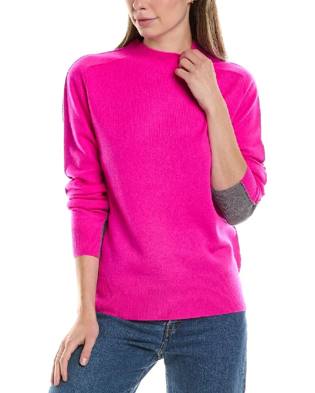 InCashmere Splice Cashmere Sweater Best everyday sweaters