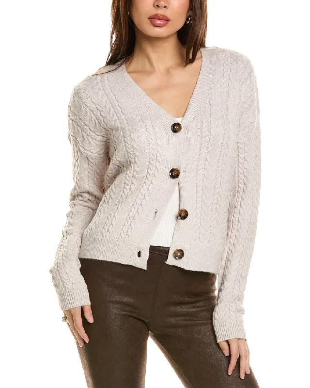 T Tahari Cable Cardigan Thermal sweaters