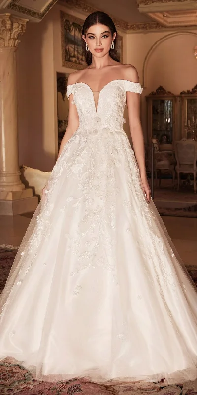 Andrea & Leo A1027W Peony Wedding Gown Off-shoulder Bridal Gown