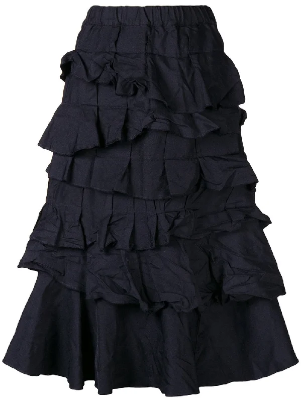 tiered ruffle skirt Plus size unclassified skirts