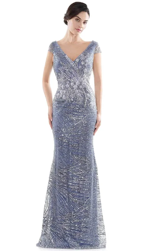 Rina Di Montella - Cap Sleeve Embellished Evening Gown RD2723 Plus size party dresses