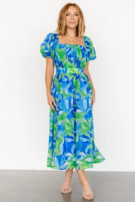 Catalina Midi Dress | Blue + Green Festival midi dresses