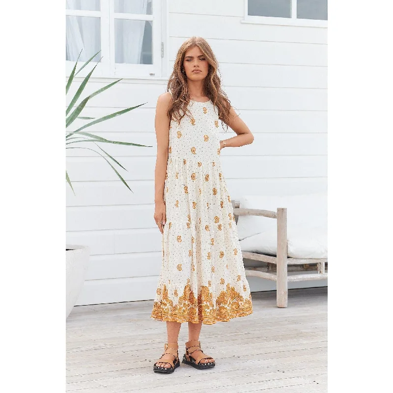 JAASE Sundown Print Ria Midi Dress Street style midi dresses