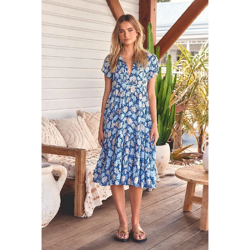 JAASE Whitehaven Print Nella Midi Dress Shein midi dresses