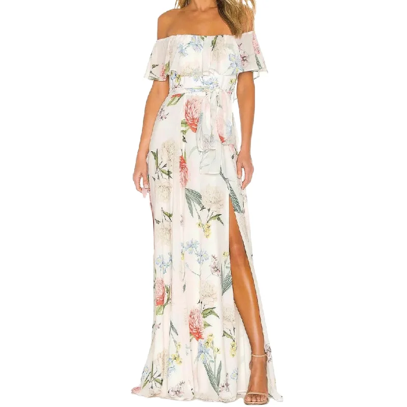 YUMI KIM Women's Forever yours Ivory Carmen Maxi Dress #DR8220 NWT Vacation maxi dresses