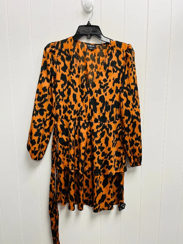 Dress Casual Short By Bebe In Animal Print, Size: S Fashion-forward floral dresses