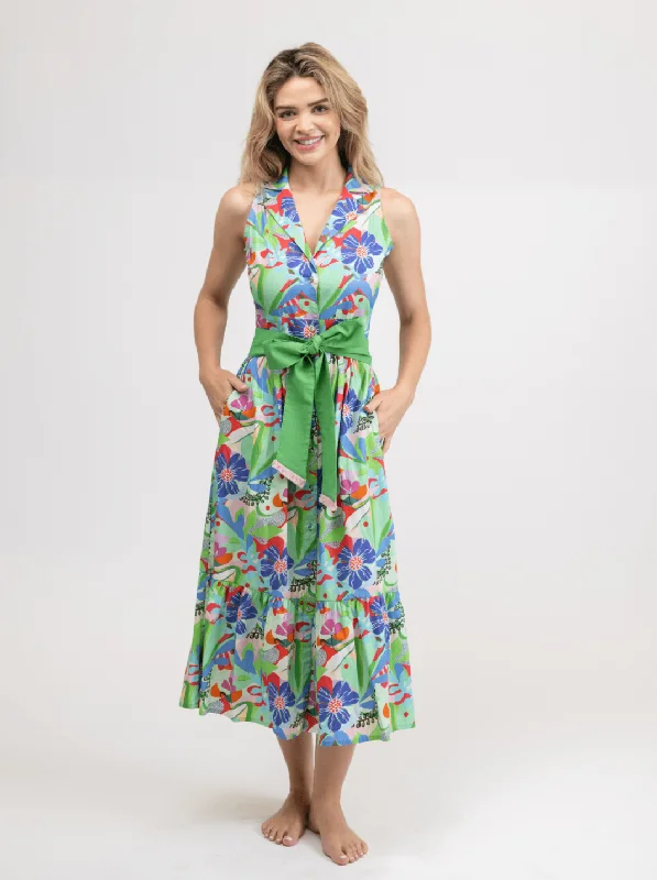 The Eliza Dress | Alice Colin Floral Collage Best floral dresses for petites