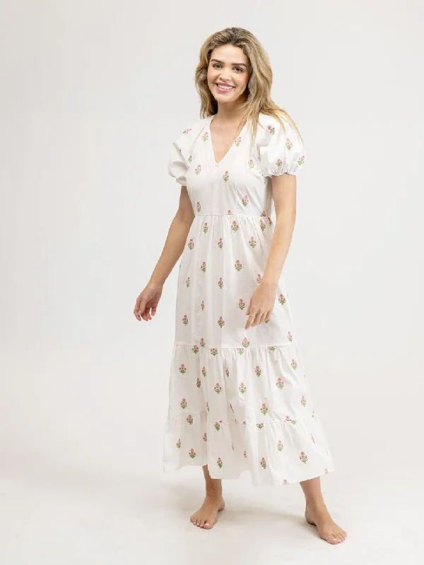 The Poppy Dress | Petite Pink Floral Anniversary floral dresses