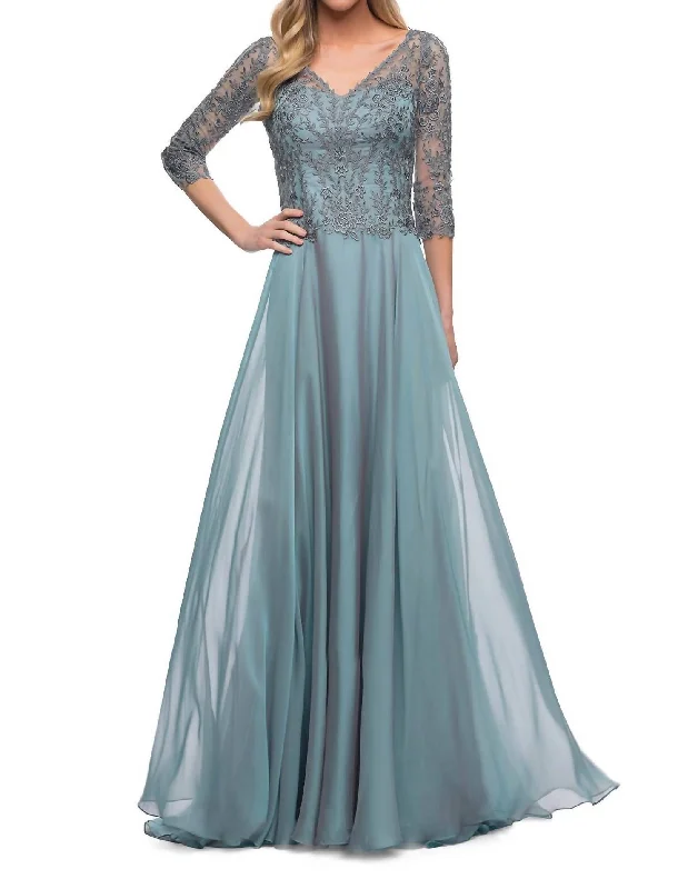 29466 In Slate Blue Anniversary unclassified dresses