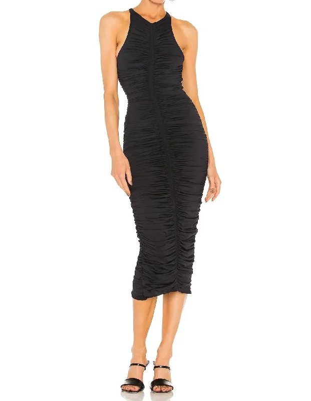 Adrienne Dress In Black Halter unclassified dresses