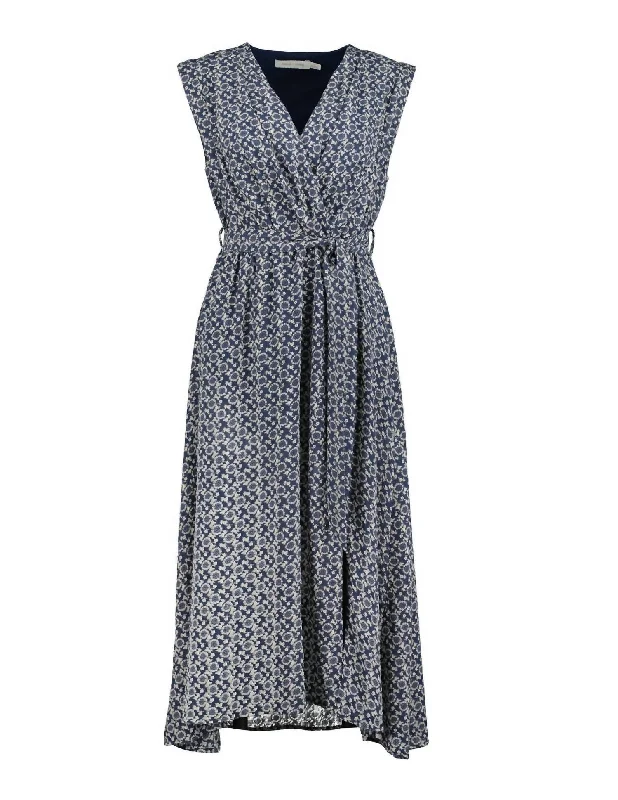 Aeries Wrap Dress In Mosaic Print Spring unclassified dresses