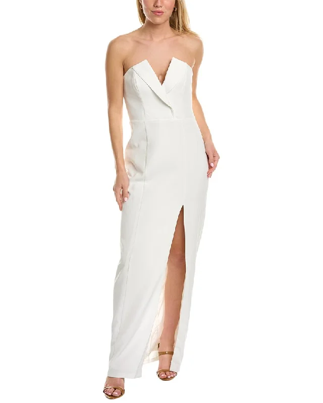 Aidan by Aidan Mattox Strapless Column Gown Plus size unclassified dresses