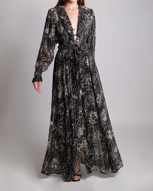 Alexandra Dress In Black Print Festival unclassified dresses