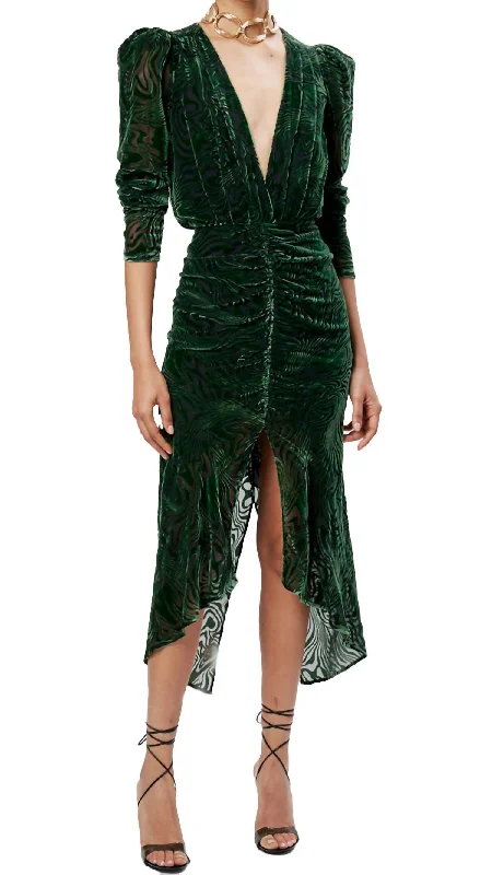 Astrid Dress In Emerald High-low unclassified dresses