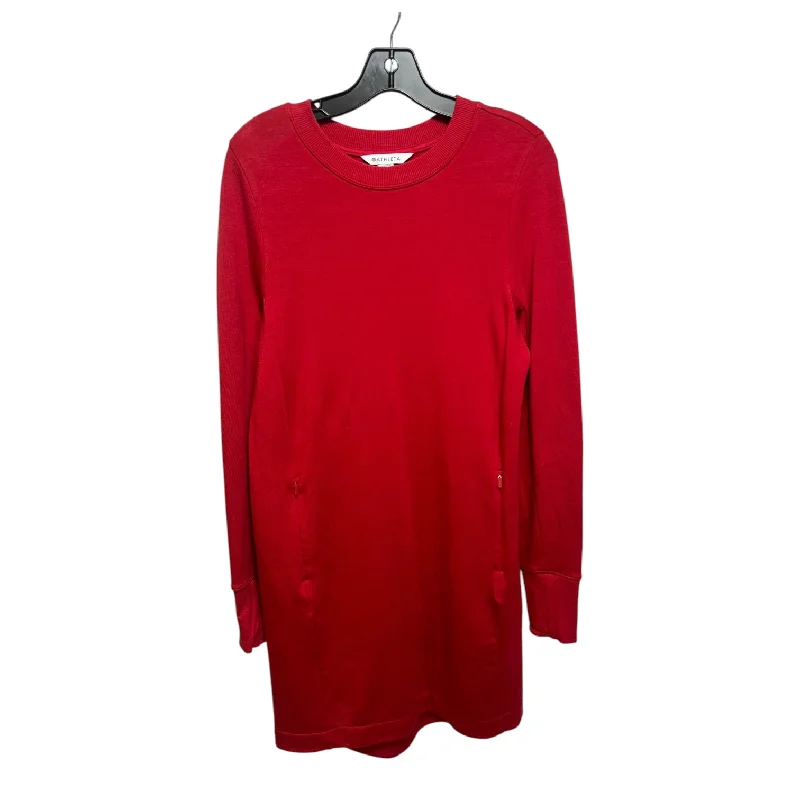 Athletic Dress By Athleta In Red, Size: S Off-shoulder unclassified dresses