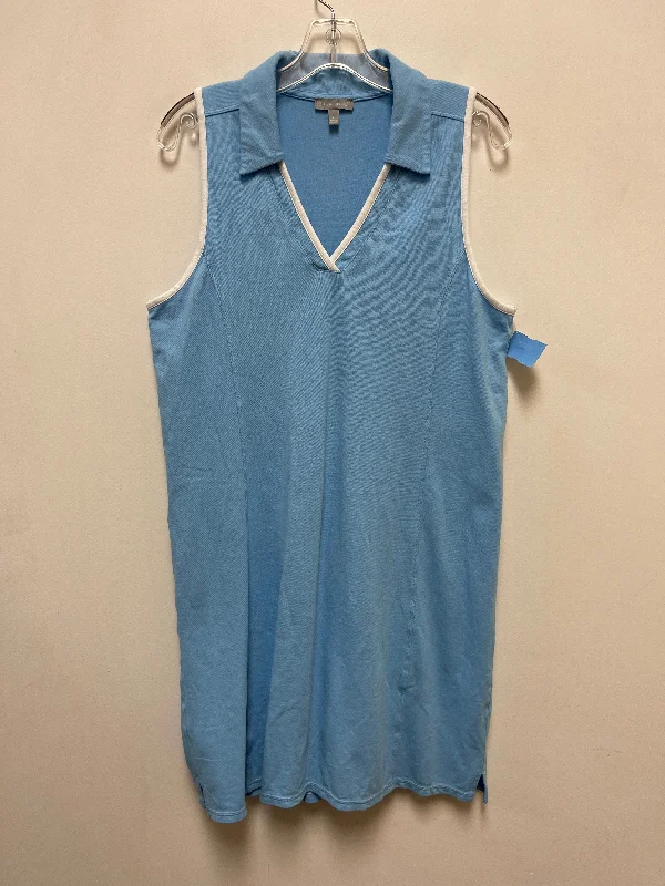 Athletic Dress By Talbots In Blue, Size: L Off-shoulder unclassified dresses