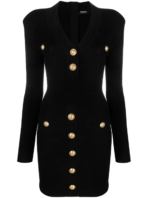 Balmain Dresses Black Long sleeve unclassified dresses