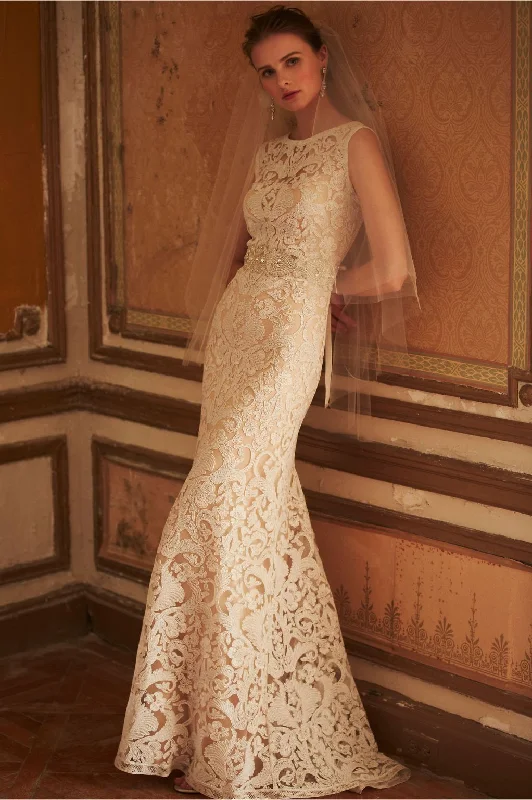 BHLDN Ines Gown in Bisque / STYLE #33157579 A-line unclassified dresses