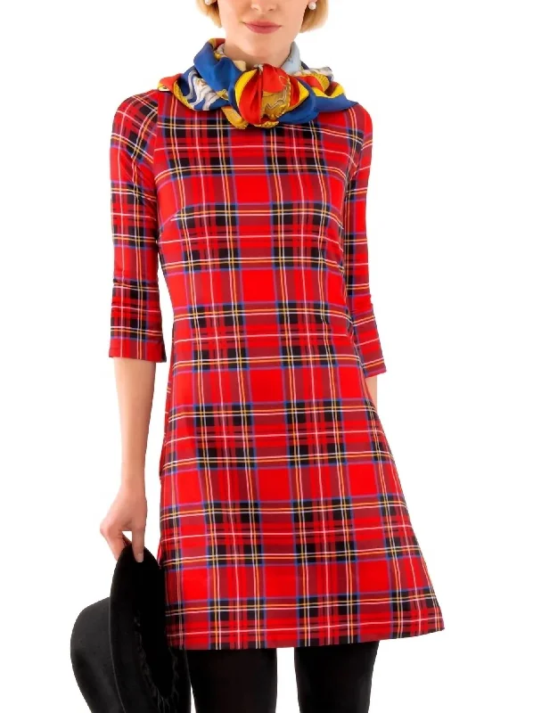 Button Up Buttercup Swing - Duke Of York In Red Minimalist unclassified dresses