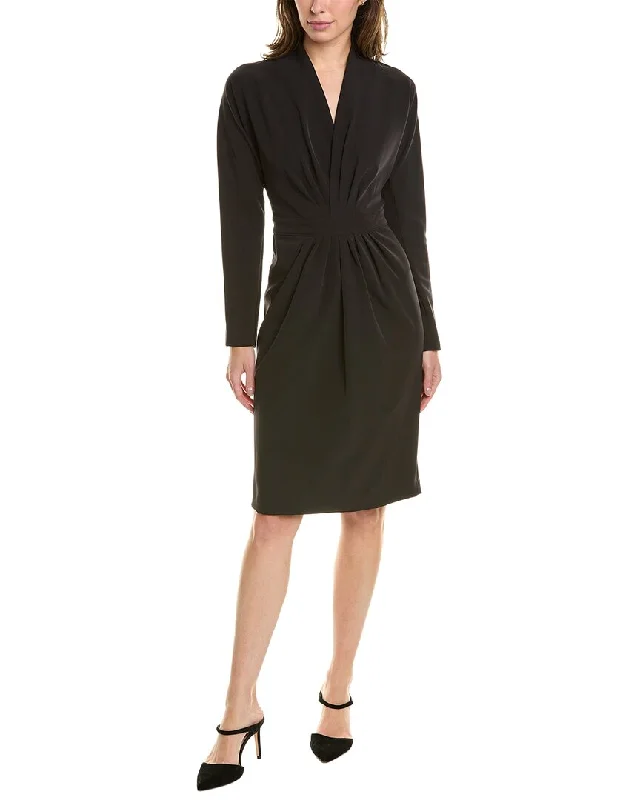 Donna Karan Tech Tuck Sheath Dress Elegant evening unclassified dresses