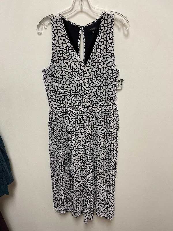 Dress Casual Maxi By Ann Taylor In Black & White, Size: Lp Full Maxi Skirt