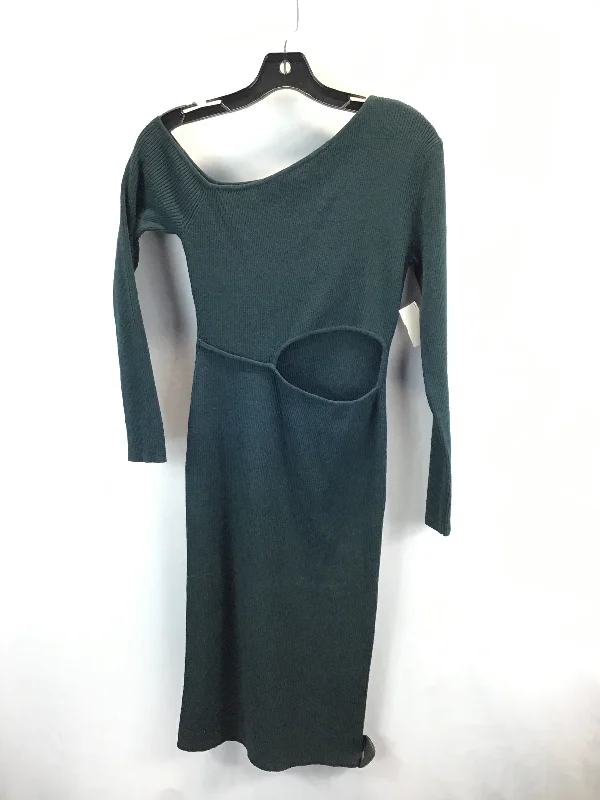 Dress Designer By 4th & Reckless In Green, Size: M Denim unclassified dresses