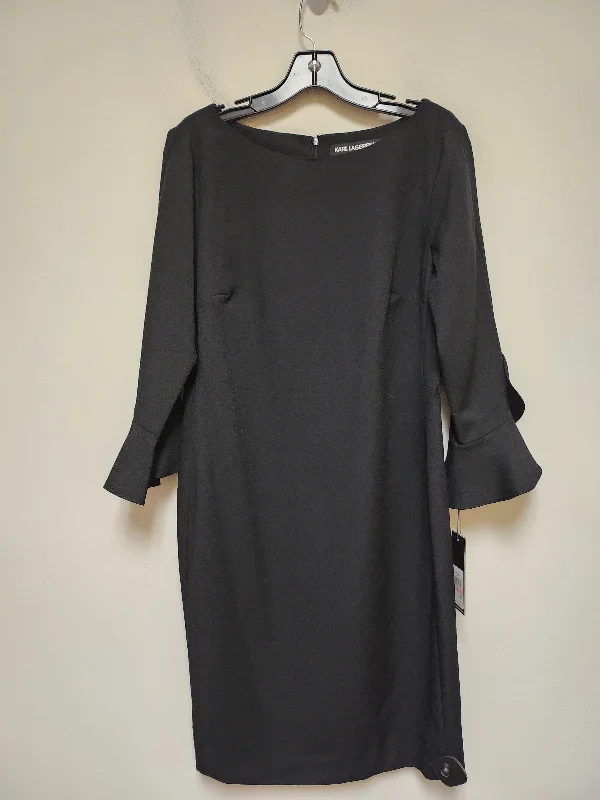 Dress Designer By Karl Lagerfeld In Black, Size: M Fashionable unclassified dresses