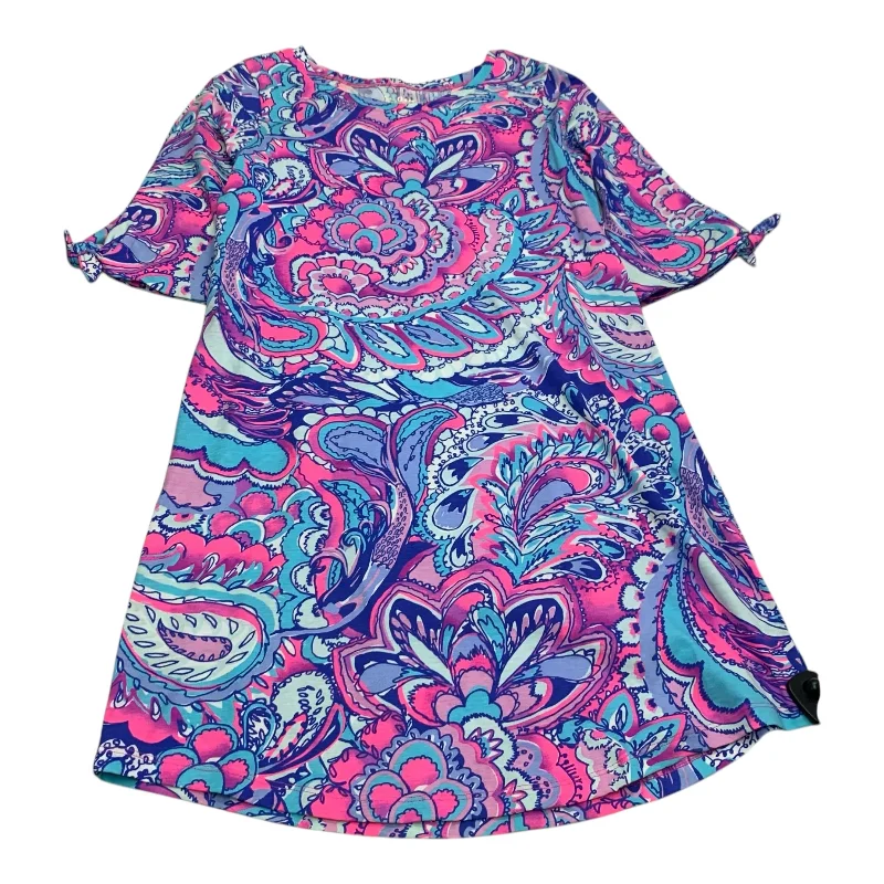 Dress Designer By Lilly Pulitzer In Blue & Pink, Size: M Sequin unclassified dresses