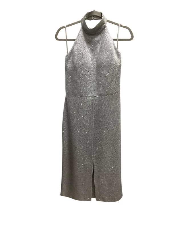 Dress Luxury Designer By St John Collection In Silver, Size: 4 Luxury unclassified dresses