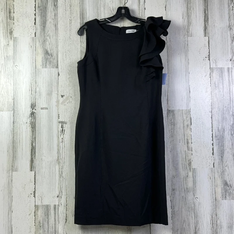 Dress Work By Calvin Klein In Black, Size: M A-line unclassified dresses