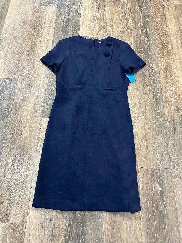 Dress Work By Calvin Klein In Navy, Size: 4 Backless unclassified dresses