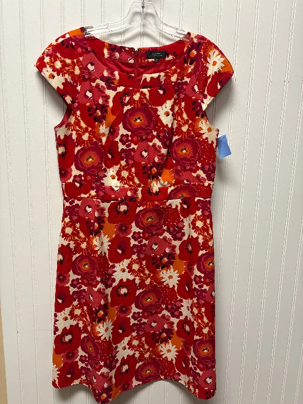 Dress Work By Tahari By Arthur Levine In Red, Size: L Wrap unclassified dresses