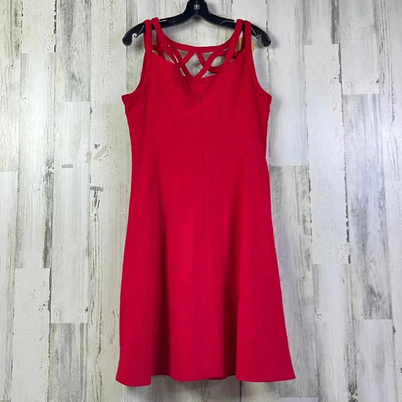 Dress Work By White House Black Market In Red, Size: L Halter unclassified dresses