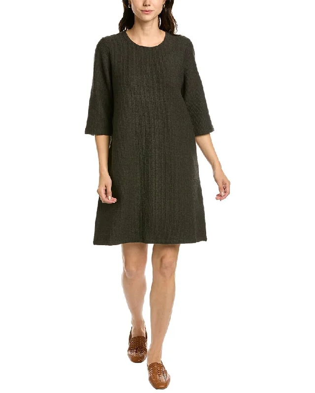 EILEEN FISHER 3/4-Sleeve Dress Earthy tone unclassified dresses