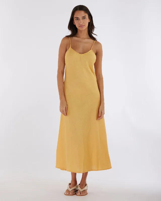 Evangeline Linen Dress - Limoncello High-end unclassified dresses