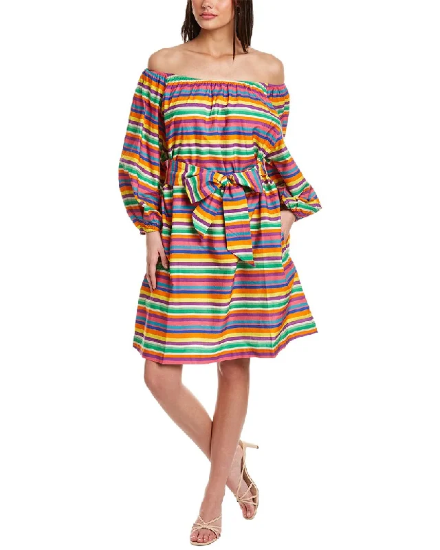 Frances Valentine Candy Stripe A-Line Dress Office unclassified dresses