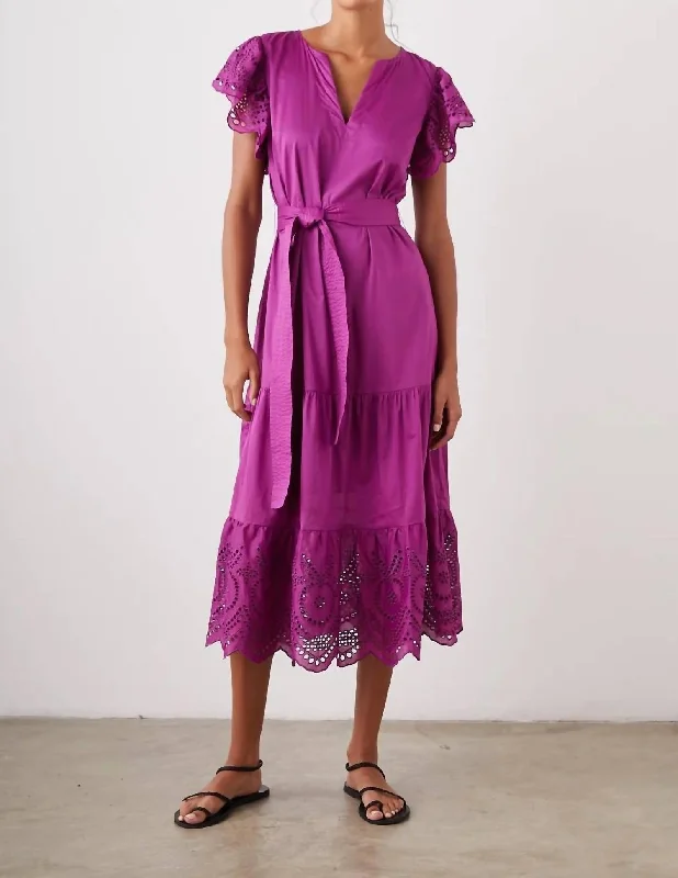 Gia Dress In Berry Flowy unclassified dresses