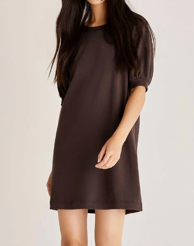 Gianna Terry Dress In Black Vacation unclassified dresses